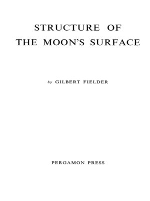 cover image of Structure of the Moon's Surface